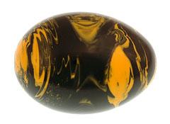 Original yellow and black egg-shaped Bobble Ball product photo